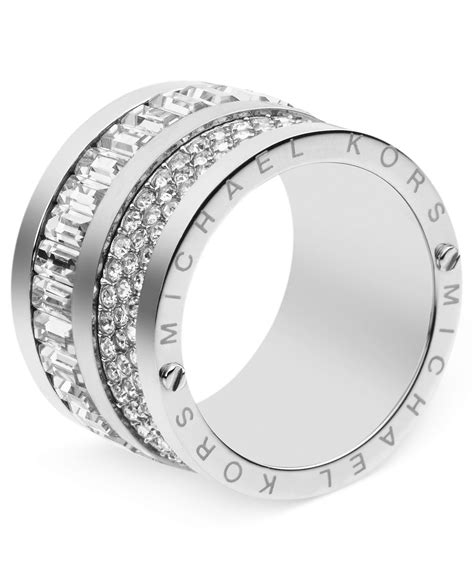 michael kors promise ring|michael kors silver jewelry.